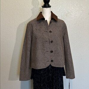 Bagatelle NWT L Fancy Pattern Fall Jacket Boxy Oversized